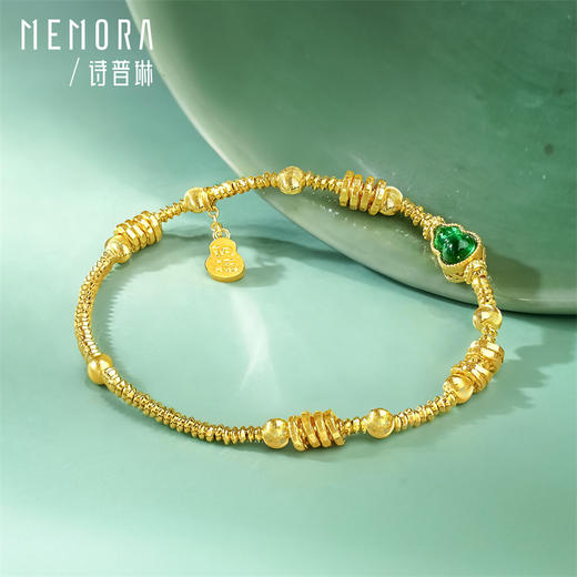 【新品首发】足金葫芦盘缠纳福手链 热卖爆款【按克计价黄金2】MEMORA诗普琳GB308801 商品图5