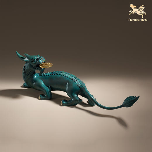 铜师傅《貔貅回首 一切都有》招财客厅铜貔貅摆件 办公室装饰品 商品图1