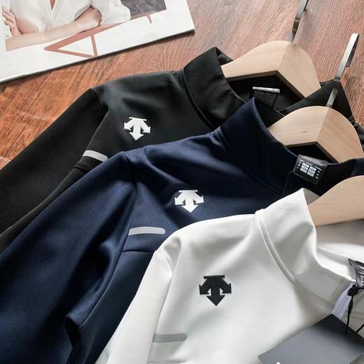 F031880春季新款半拉链运动长袖男户外健身投篮速干上衣打底衫 商品图1