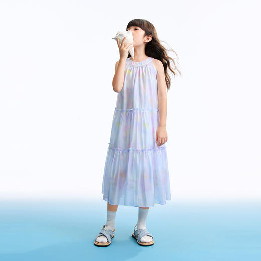 女童无袖连衣裙夏季新款安奈儿童装EG623551 商品图5