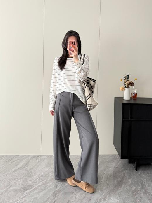 热门款~高级感设计感阔腿西装裤 商品图10