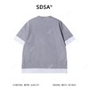 26034SDSA男装2026新款高贵轻奢高街拼接割破设计圆领短袖T恤百搭时尚 商品缩略图4