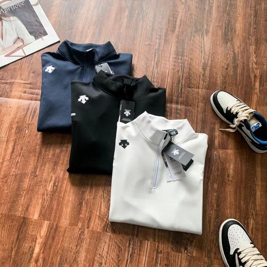 F031880春季新款半拉链运动长袖男户外健身投篮速干上衣打底衫 商品图3