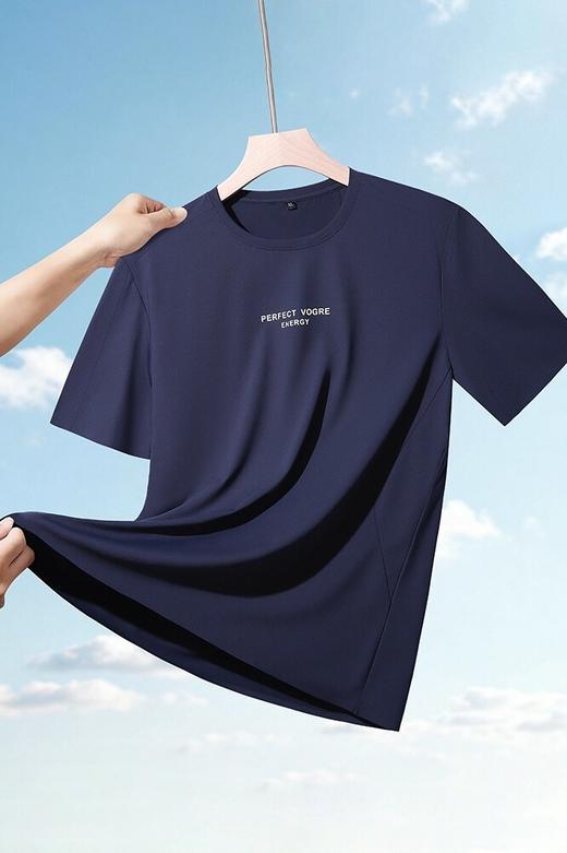 【DK】大依优型大码男装夏季圆领短袖T恤运动百搭休闲加肥加大短袖上衣 商品图5