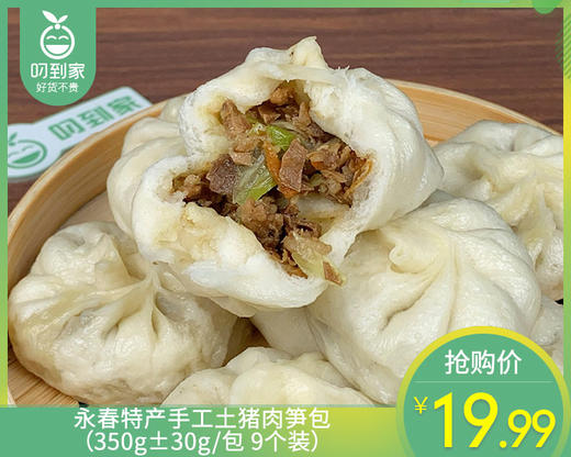 永春特产手工土猪肉笋包（350g±30g/包 9个装）生产日期: 4月19日 商品图0