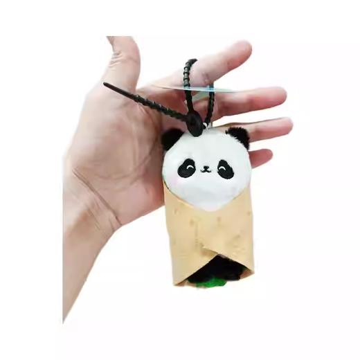 可爱动物卷钥匙扣挂件心礼物包包挂饰毛绒食物公仔玩偶 商品图3