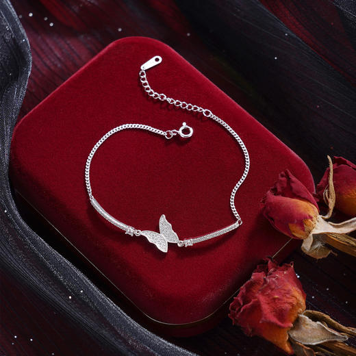 子佩集【相思引蝶】S925银手链【YS01268】时尚蝴蝶2509 商品图0