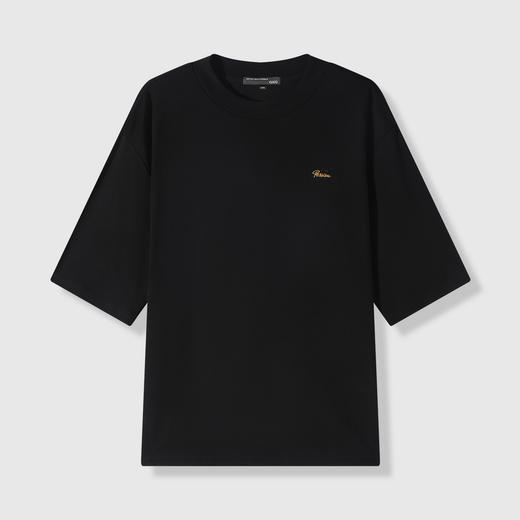 GXG男装26夏季简约刺绣字母圆领针织短袖时尚潮流日常百搭男式T恤K&C 商品图7