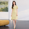 「自」全新升级【铂金会员174/天猫229/差价55】(10953)洛诗琳气质通勤短袖连衣裙女2026新款优雅女人味修身A字裙 商品缩略图1