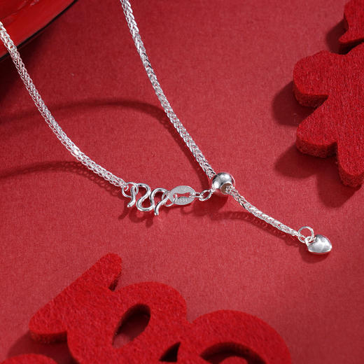 子佩集S990【爱心福】长命锁【CM4006-9】花丝套链项链2509 商品图4