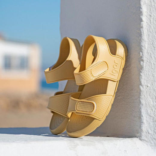 【云优选】igor夏季软底防滑透气儿童凉鞋魔术贴女童男宝宝海边露趾沙滩凉鞋 商品图4