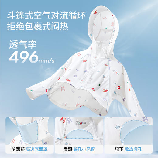 【婴童防晒】嫚熙童装儿童防晒衣2026速干夏季凉感防蚊皮肤衣 商品图2