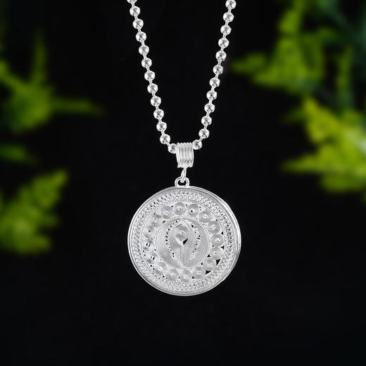 子佩集S990【守护神】套链太阳鼓项链【KLTYGDZ28】花丝2509 商品图2