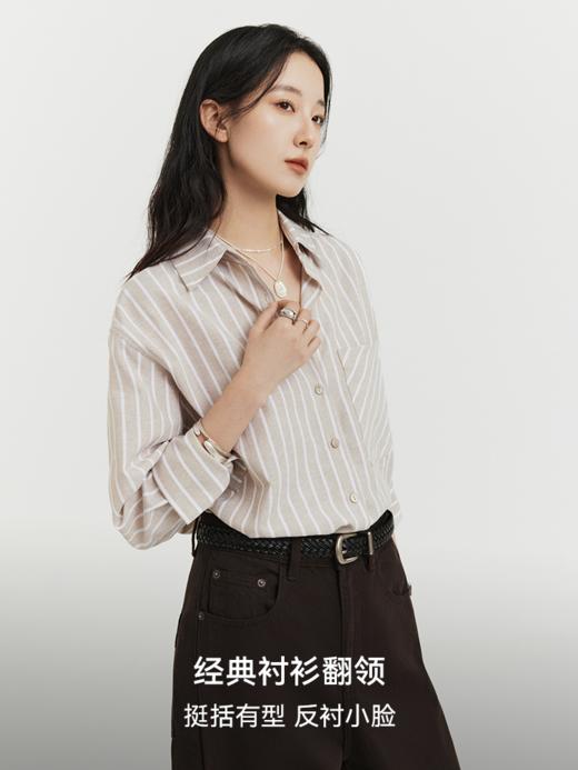 智性风采 色织条纹衬衫FCG1SHT048 商品图3