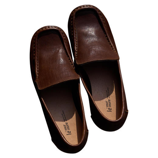 Le' Murmure 意大利水洗马皮经典“一脚蹬”便士鞋懒人乐福鞋 商品图5