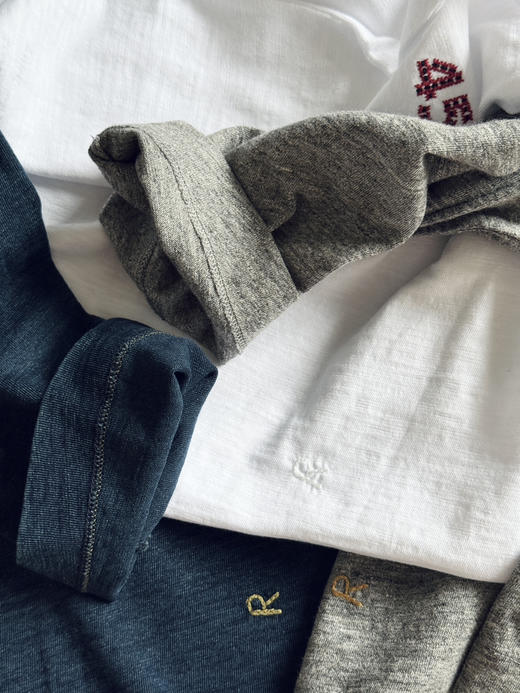 45后腰刺绣字母R | 八分袖简约上衣T恤【包邮+三天无理由退换】 商品图12