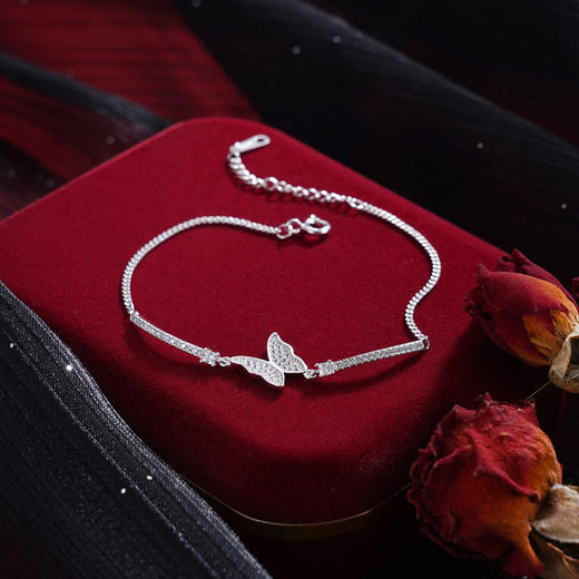 子佩集【相思引蝶】S925银手链【YS01268】时尚蝴蝶2509 商品图3