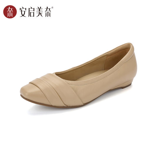 【焕新季】【预售15天】ARCH CONTACT安启美奈褶皱浅口温柔风舒适百搭通勤单鞋53117 商品图2