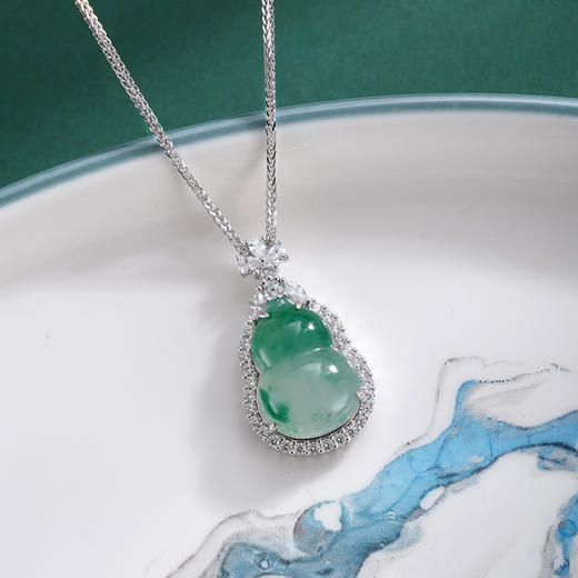 子佩集S925银【福禄宝瑞】套链【TL015847】纯银翡翠葫芦项链2509 商品图3