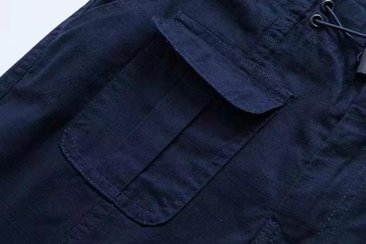 F0318122两色可选多口袋设计微喇阔腿松紧抽绳工装裤 商品图14