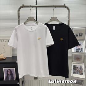 F031873男士小LOGO刺绣圆领简约款纯棉圆领短袖T恤