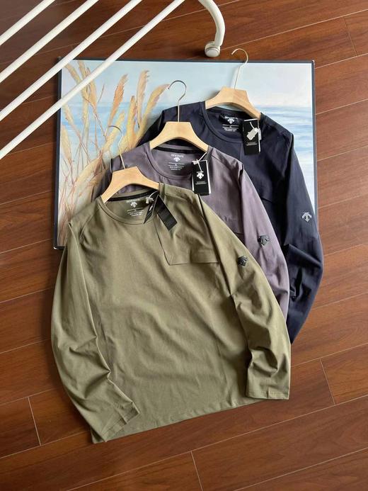 F031881高回弹透气吸湿速干亲肤舒适春季长T卫衣 商品图0