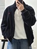 F031810翻领拉链防风设计宽松版休闲百搭复古胸前刺绣工艺外套 商品缩略图4