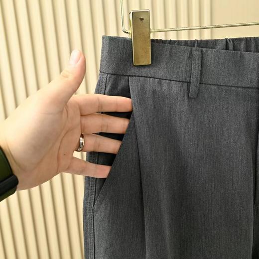 F031843春季新品男士垂感宽松低奢简约休闲直筒西裤 商品图11