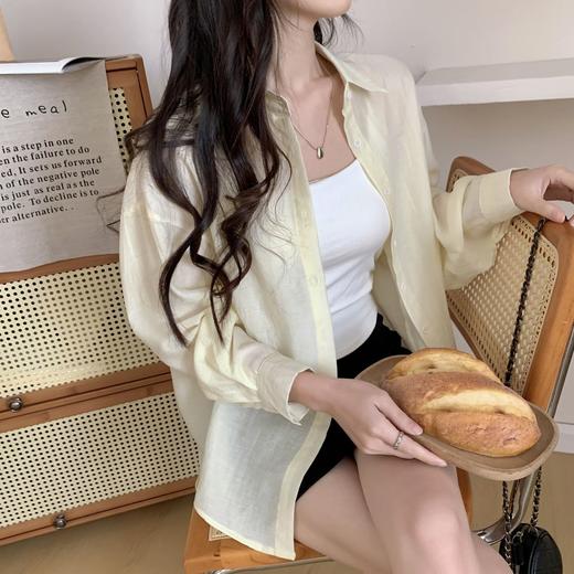 【爆单3-5天发货】Beau Muse春夏新款亚麻衬衣 | 透气舒适、多色可选、休闲百搭、简单慵懒感 商品图3