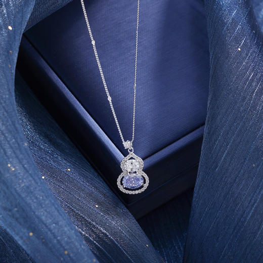 子佩集【紫气福来】S925银套链【YL-7561】时尚锆石葫芦项链2509 商品图7