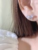 卡蒂罗KADER 梦幻蝴蝶结耳钉 925银闪锆多巴胺蓝色碎冰冰简约小众设计耳饰 精致可爱甜美闪耀灵动#好运 商品缩略图4