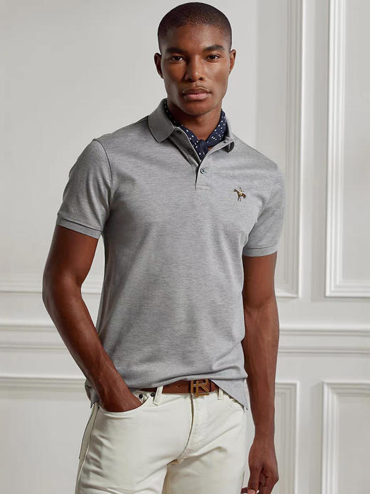THS-限时 RL马球家 男士翻领网眼柔软短袖polo 3色 AH2514 商品图3