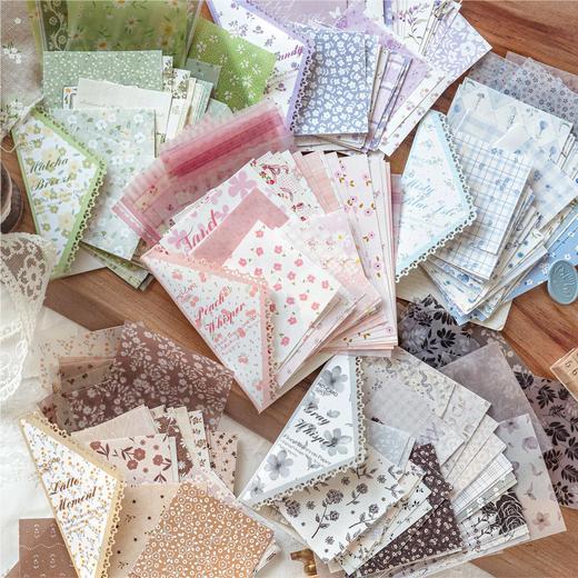 陌墨纸间花迹系列原创复古多材质素材纸 商品图0