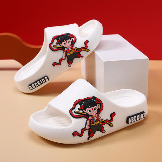 【ABCKIDS】 儿童拖鞋哪吒男女童卡通防滑轻便凉拖室内外家居24-41 商品图5