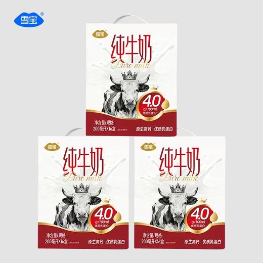 雪宝4.0纯牛奶 商品图5