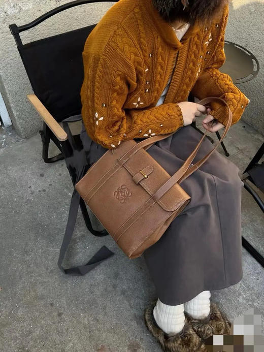 罗意威 中古 棕色 牛皮 单肩包 商品图2