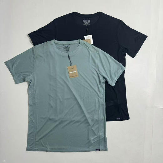 原单正品 Patagonia Cap Cool LW 轻量速干T恤，蓝色/黑色 S-XXL 商品图0