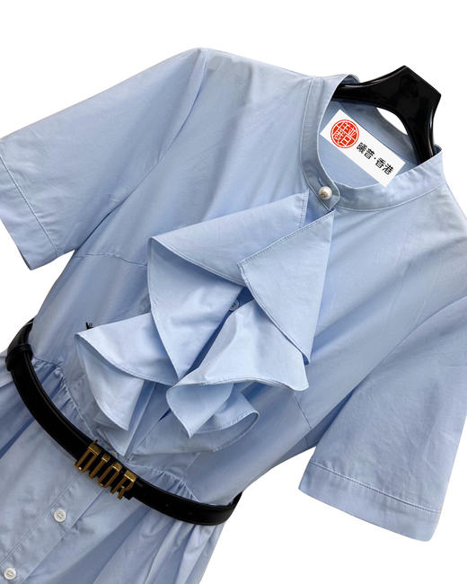 女款全棉立体花边衬衫裙la010 商品图2