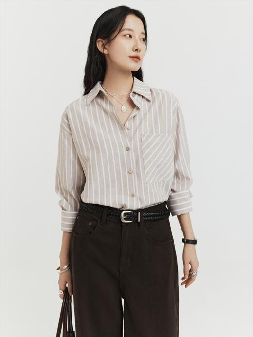 智性风采 色织条纹衬衫FCG1SHT048 商品图12