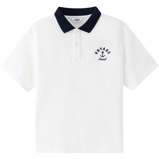 男童翻领短袖针织衫夏季新款安奈儿童装EB621657 商品图6