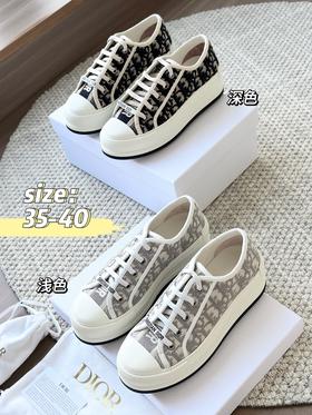 迪奥 经典老花帆布鞋