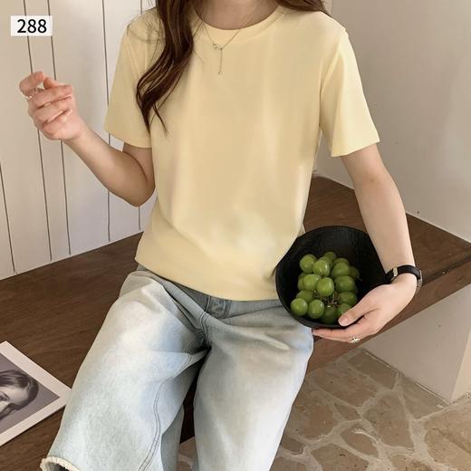 骆柒柒〈夏日薄荷T〉莱赛尔混纺面料丝滑有光泽 柔软亲肤自带凉感 舒适品质百搭时尚并存 商品图4