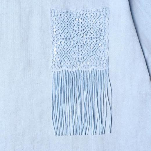 26T181SDSA男装2026新款高贵轻奢时尚流苏绣花设计圆领短袖T恤百搭休闲 商品图3