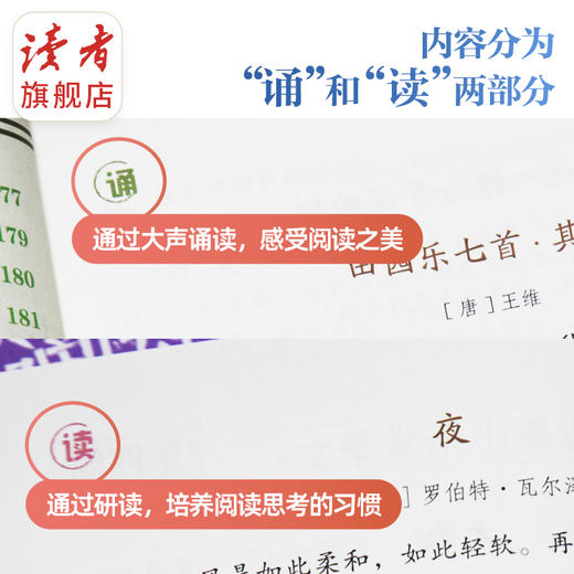 读者诵读5-6年级 小学生12周养成阅读好习惯 紧贴教材随书附赠音频 读者请少年阅读丛书系列 商品图4