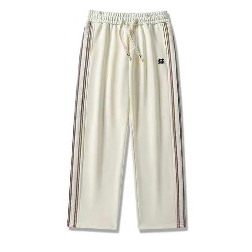 F031856春秋季新款男士运动休闲系带彩色织带情侣款卫裤 商品图2