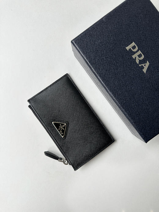 THS-无 P家 经典优雅十字纹Saffiano 皮革卡包 2色 CQ1431 商品图2