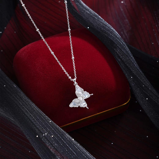 子佩集【百变闪蝶】S925银套链【V08831】时尚蝴蝶项链2509 商品图1