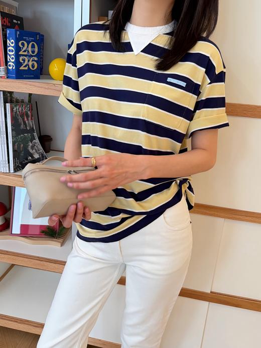 普拉达 26Ss新款条纹T恤（KX） 商品图0