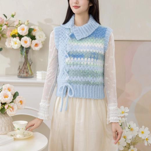 苏苏姐家春分亲子背心手工diy编织钩针梦羽斓亲子毛线团材料包 商品图2