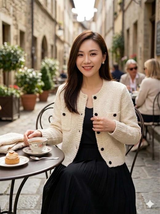 春日柔序|温柔香风贴袋针织开衫（一口价） 商品图6